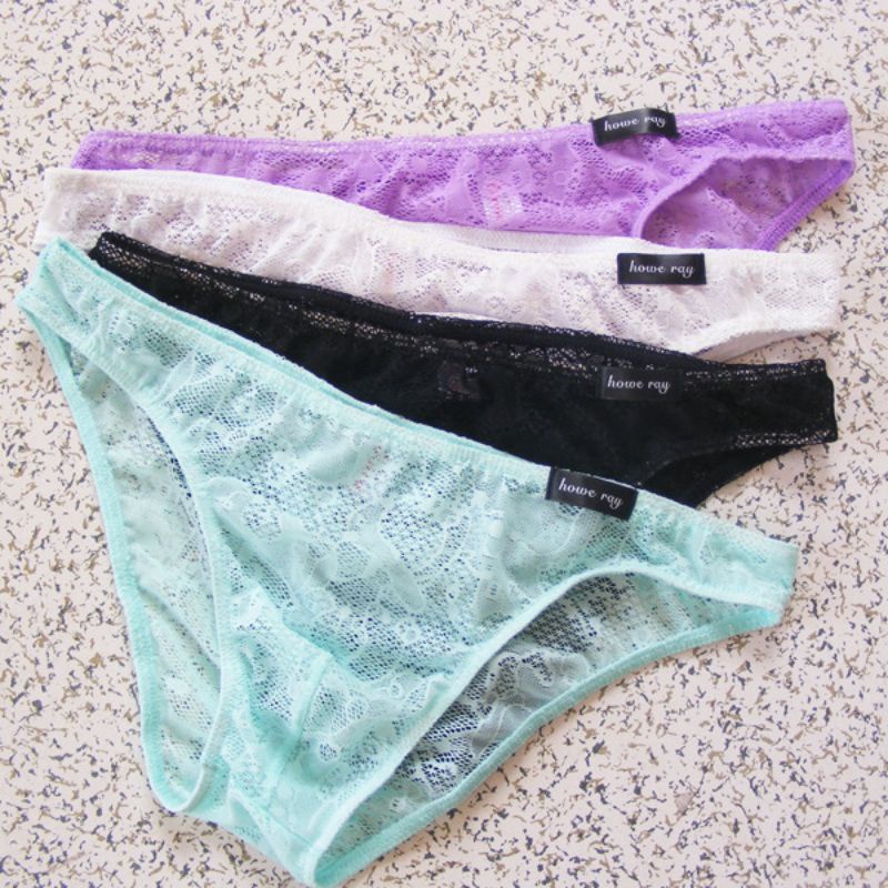 celana dalam pria renda transparant Lace underwear import MU84