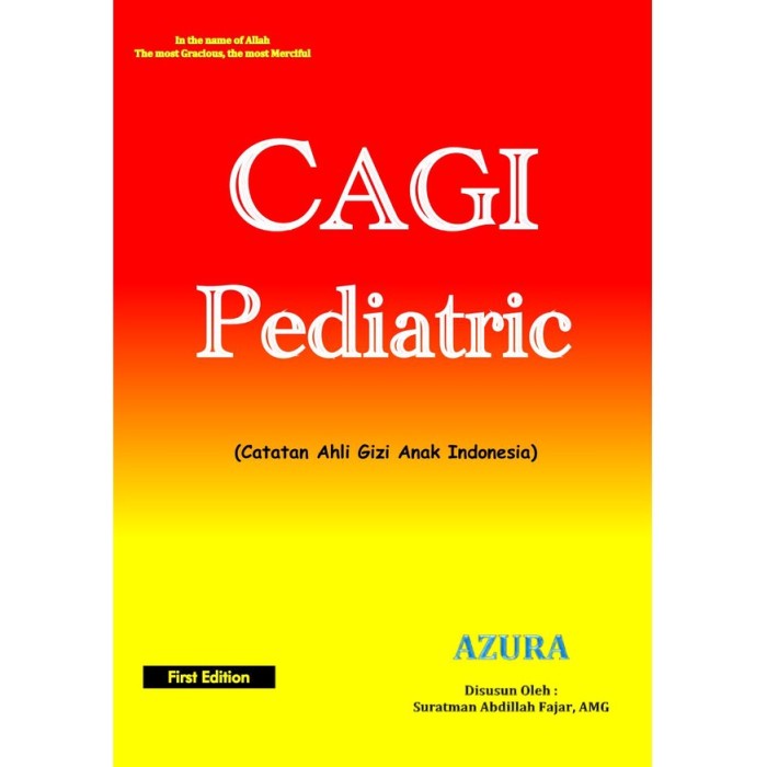 BUKU CAGI PEDIATRIC FIRST EDITION - BUKU AZURA - SURATMAN ABDILLAH FAJAR [ORIGINAL]