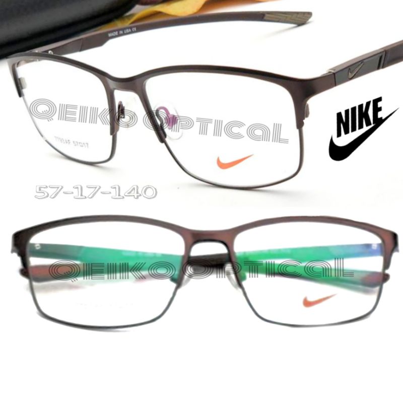 Frame Kacamata Titanium Pria Nike NK7793s57 CoL.04 Model Elegan Sporty