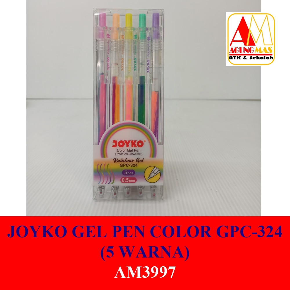 

JOYKO GEL PEN COLOR GPC-324 (5 WARNA)