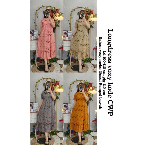 Dress voxy busui longdress kode cwo cwp