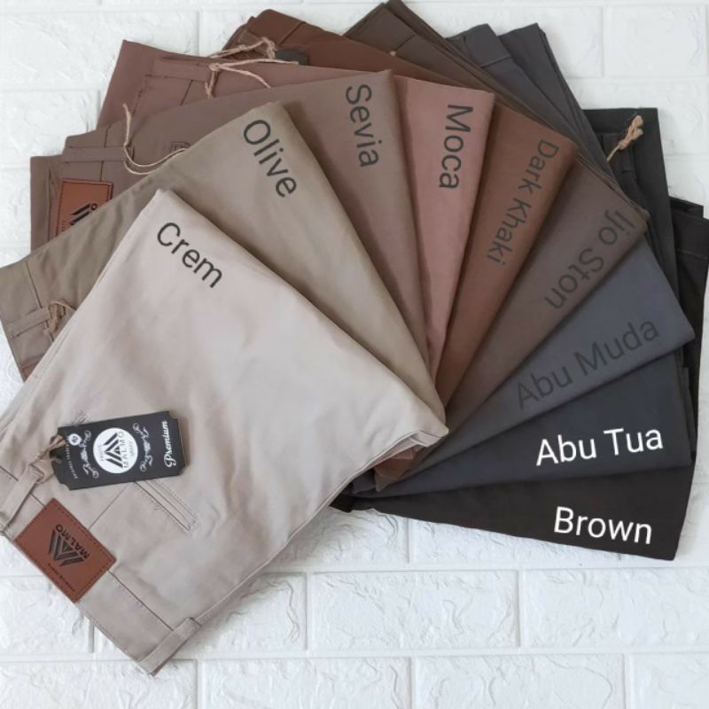 CELANA PANJANG CHINOS PRIA BAHAN KATUN TWILL