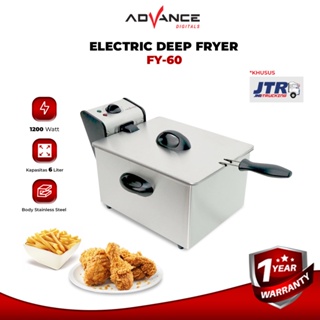 READY STOCK ADVANCE Electric Deep Fryer FY60 6 Liter Hemat Listrik Garansi 1 tahun