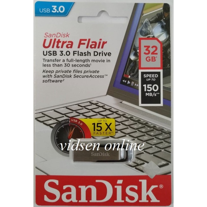 SANDISK ULTRA FLAIR CZ73 FLASHDISK / FLASH DISK 32GB USB 3.0