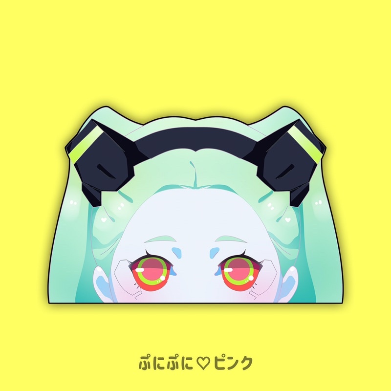 Becca / Rebecca Peeker | Cyberpunk: Edgerunners, Car Decal, Car Window Sticker, Peeking Sticker, JDM