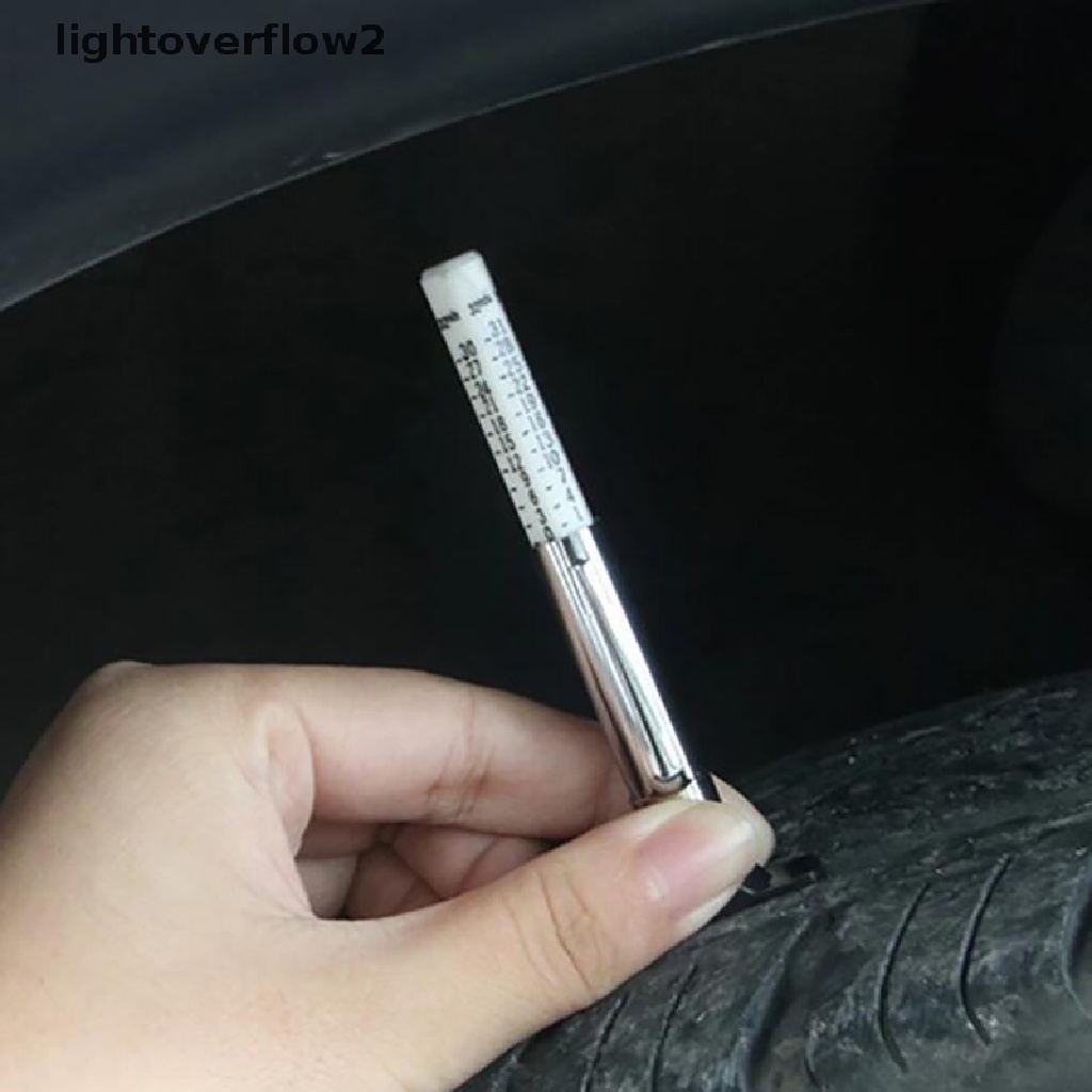 (lightoverflow2) Alat Pengukur Kedalaman Ban Mobil Universal 25mm (ID)