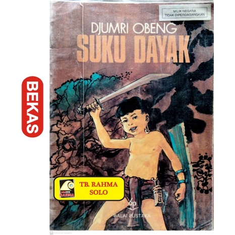 Suku Dayak Djumri Obeng Balai Pustaka 1995 Kumpulan Puisi Kuno Antik Langka Lawas Jadul Asli Origina