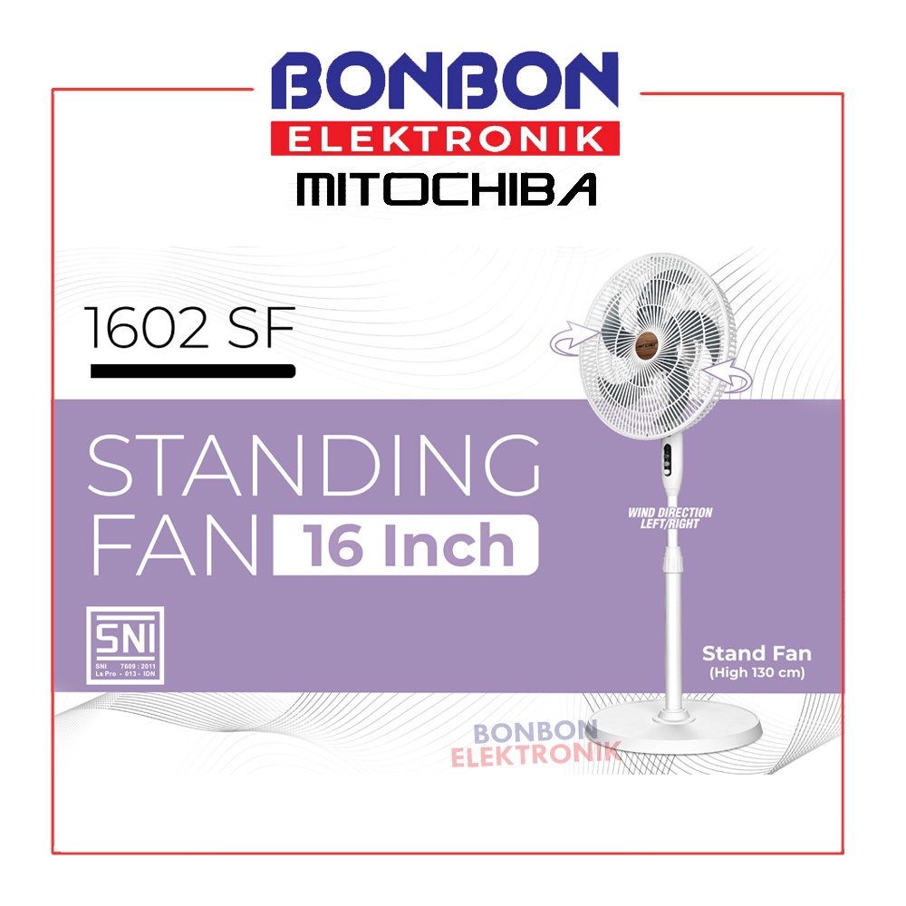 Mitochiba Kipas Angin Aero 16 inch 1602 SF / 1602SF Standing Fan