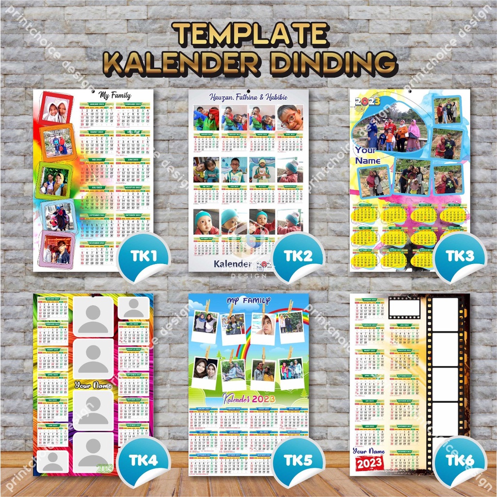 KALENDER DINDING 2023 FOTO CUSTOM FREE DESIGN