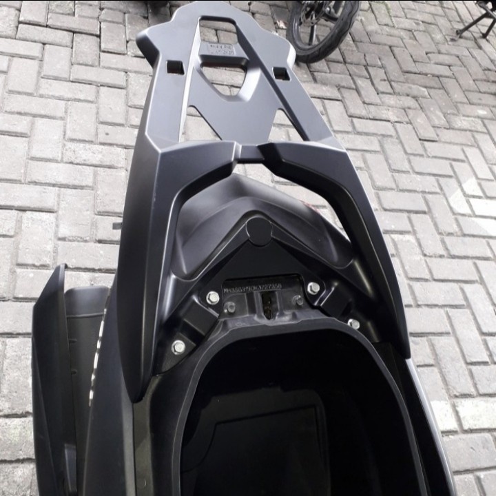 Box Top Box Motor Yamaha Nmax-155 Old 2015 - 2019 New Model Adventure 47Liter + Sandaran + Rack Besi