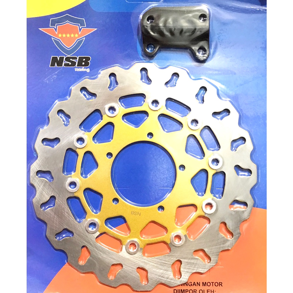 DISC BRAKE DEPAN VIXION BYSON SCORPIO MODEL DAYTONA PSM CAKRAM DEPAN 300MM SCORPIO BYSON-VIXION NEW-VIXION OLD-VIXION LAMA-VIXION NEW NVL-VIXION NEW NVA DISK CAKRAM DEPAN 300MM CAKRAM LEBAR 300MM CAKRAM LEBAR DEPAN PLUS BREKET YAMAHA ALL VIXION 150CC