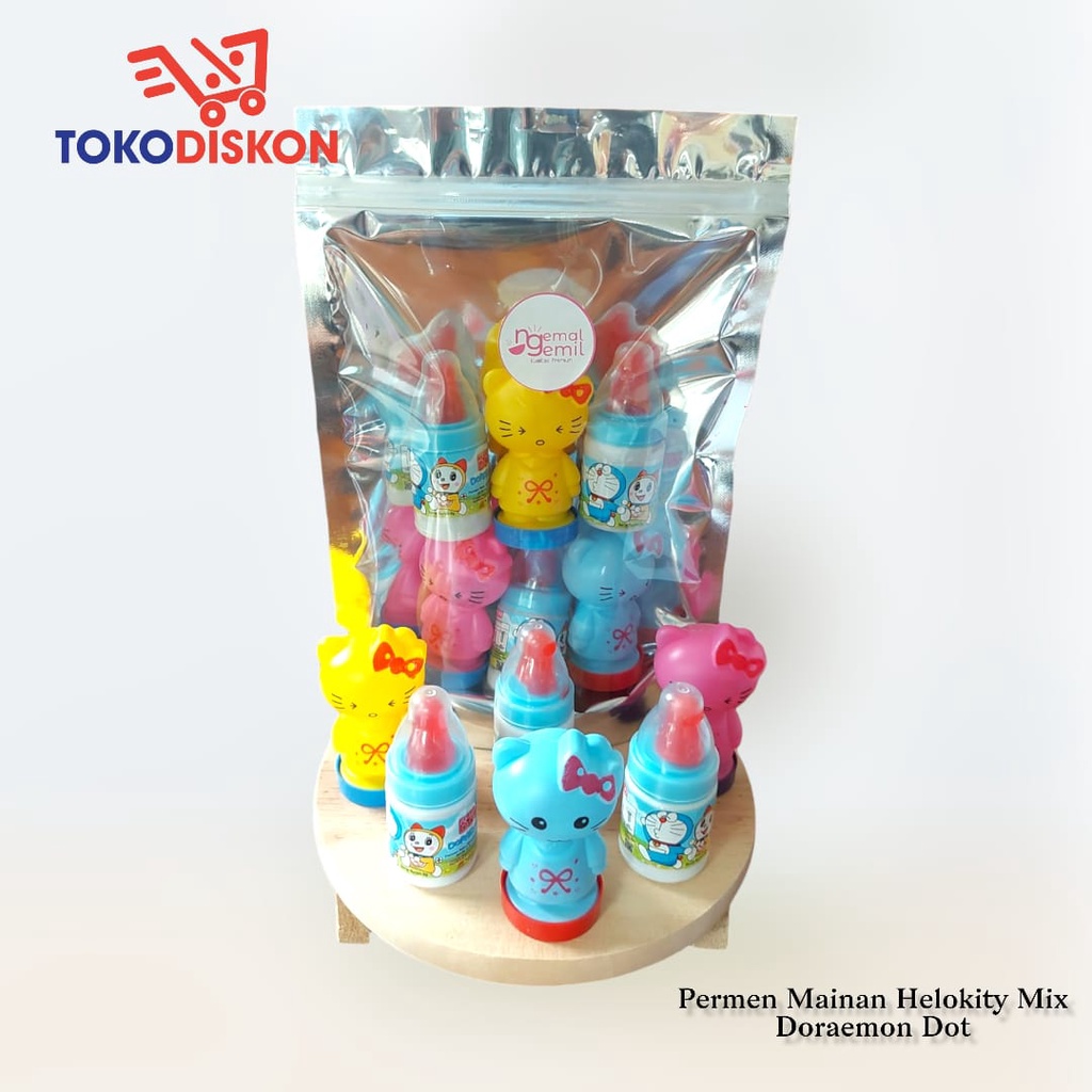 

Permen Dot Permen Keras Hellow Mix Doramon 2in1 Kualitas Premium