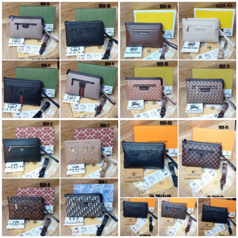 Tas Slempang Atau Cluth Pria Wanita Kode 059 Handbag Import Free Box