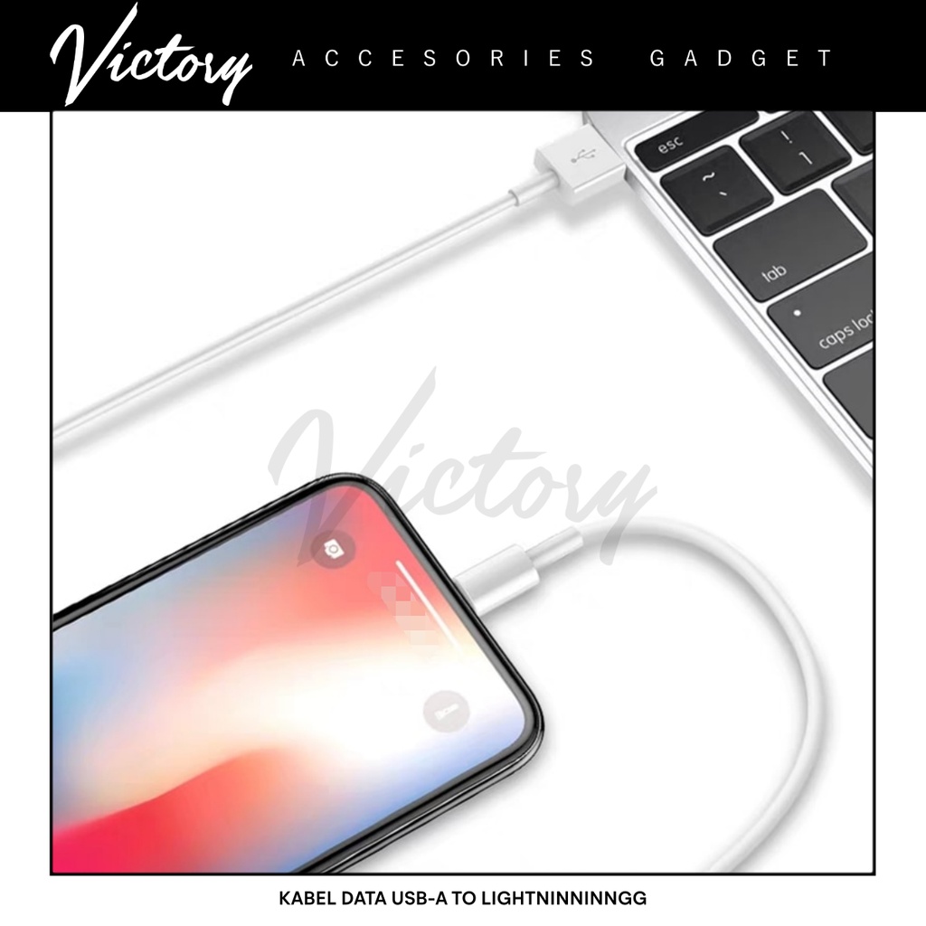 Kabel Charger 1M USB to ORIGINAL - Kabel Data USB-A to Ligthhnninnggg