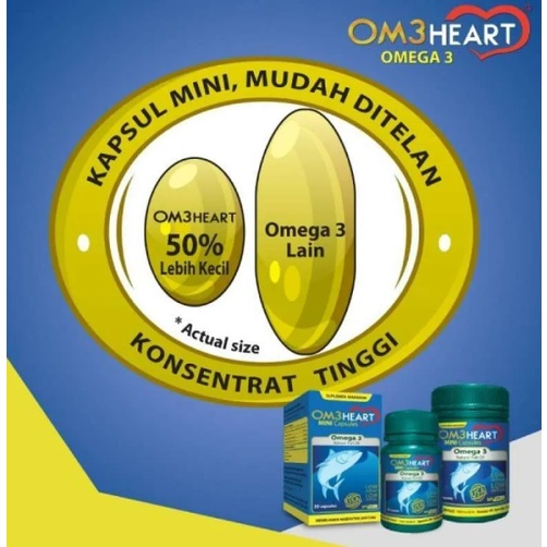 OM3HEART / OMEHEART OMEGA 3 ISI 60 KAPSUL NATURAL FISH OIL