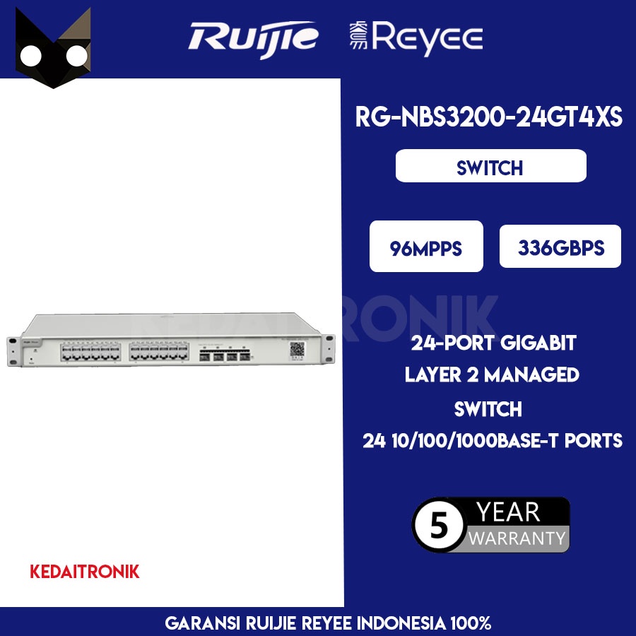 RUIJIE-24-Port 10G L2 Managed Switch RG-NBS3200-24GT4XS