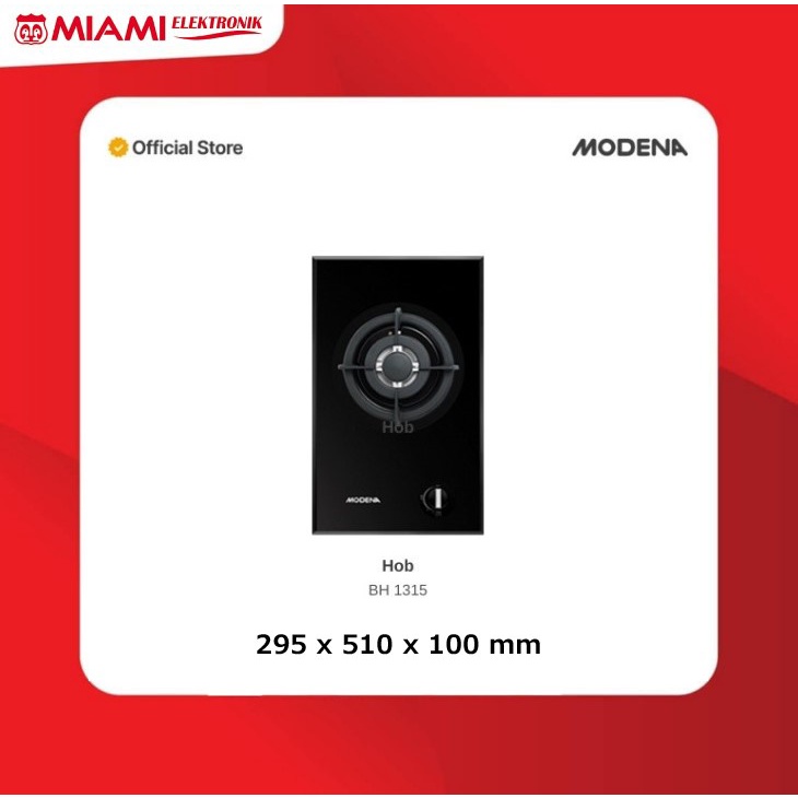 Kompor Tanam Gas Modena Crista BH1315 / Built In Gas HOB BH 1315