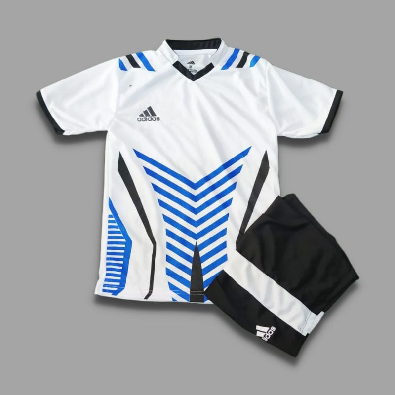kaos bola atau baju bola junior umur 7 tahun s/d 13tahun-NINJA SAMURAI PUTIH