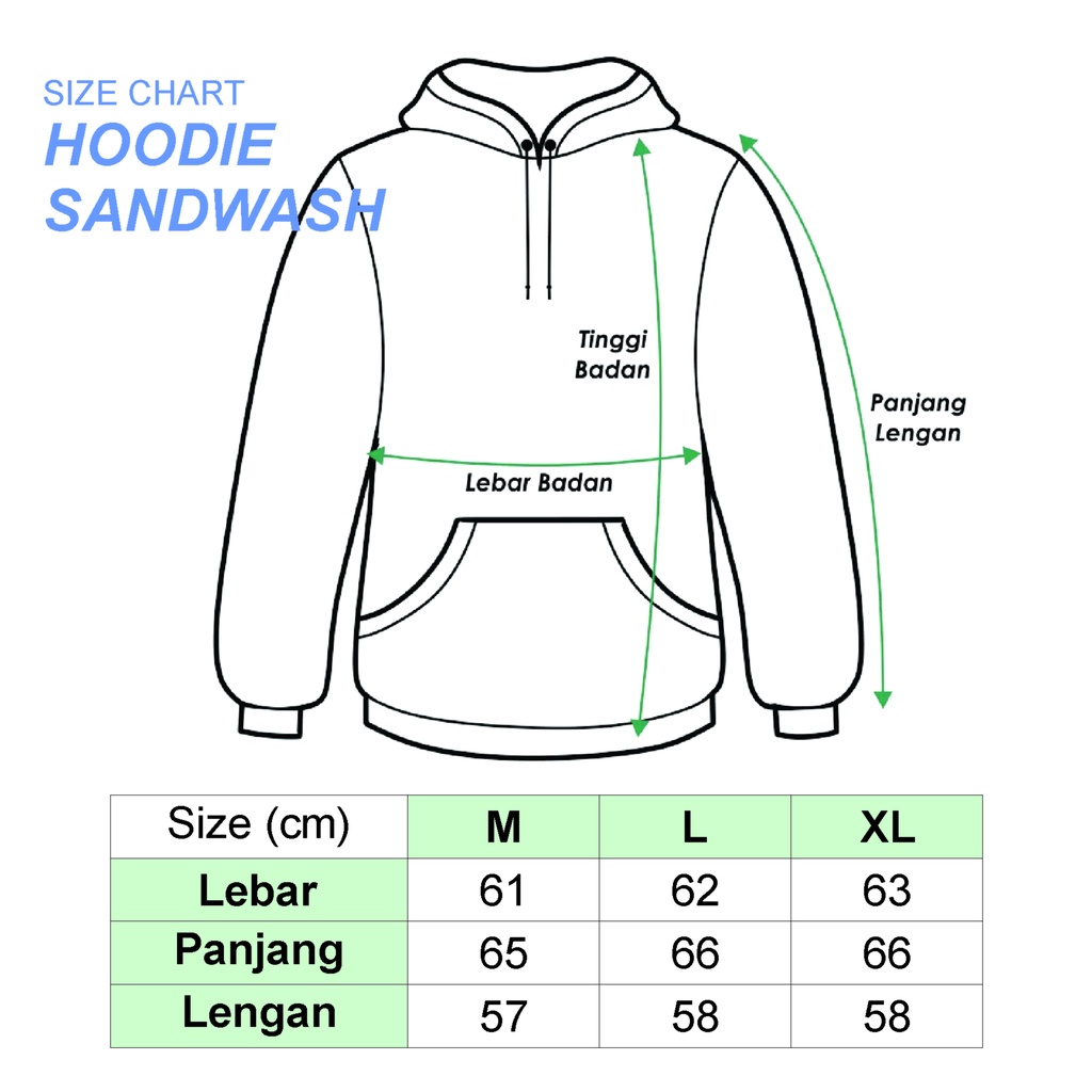 Sweater Pria Hoodie Sandwash