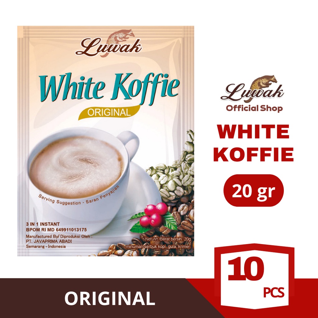 

Kopi Luwak White Koffie Original Renceng 20gr