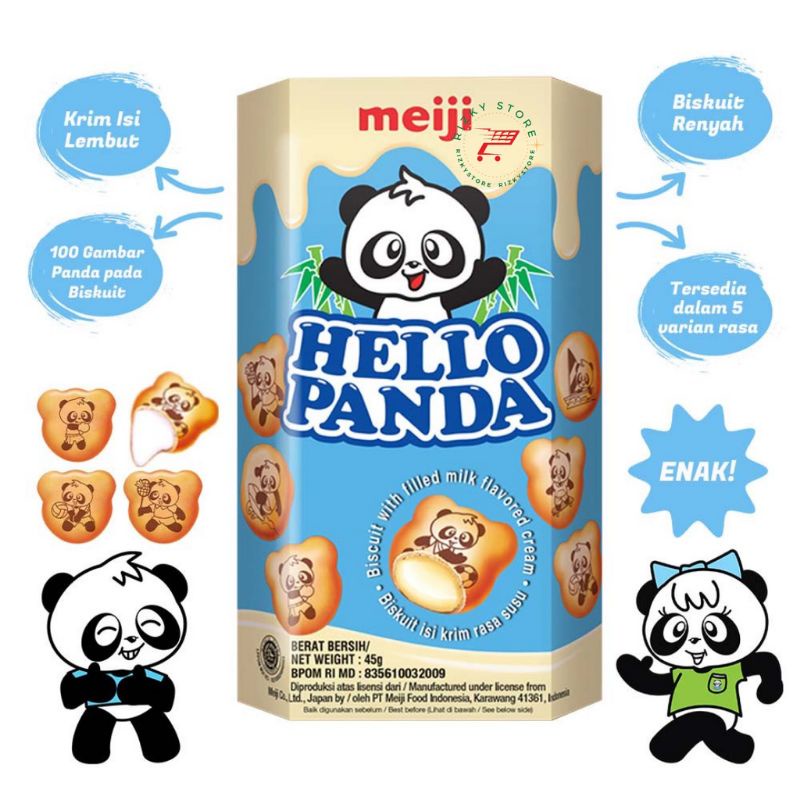 Meiji Hello Panda Biscuit 45 gr