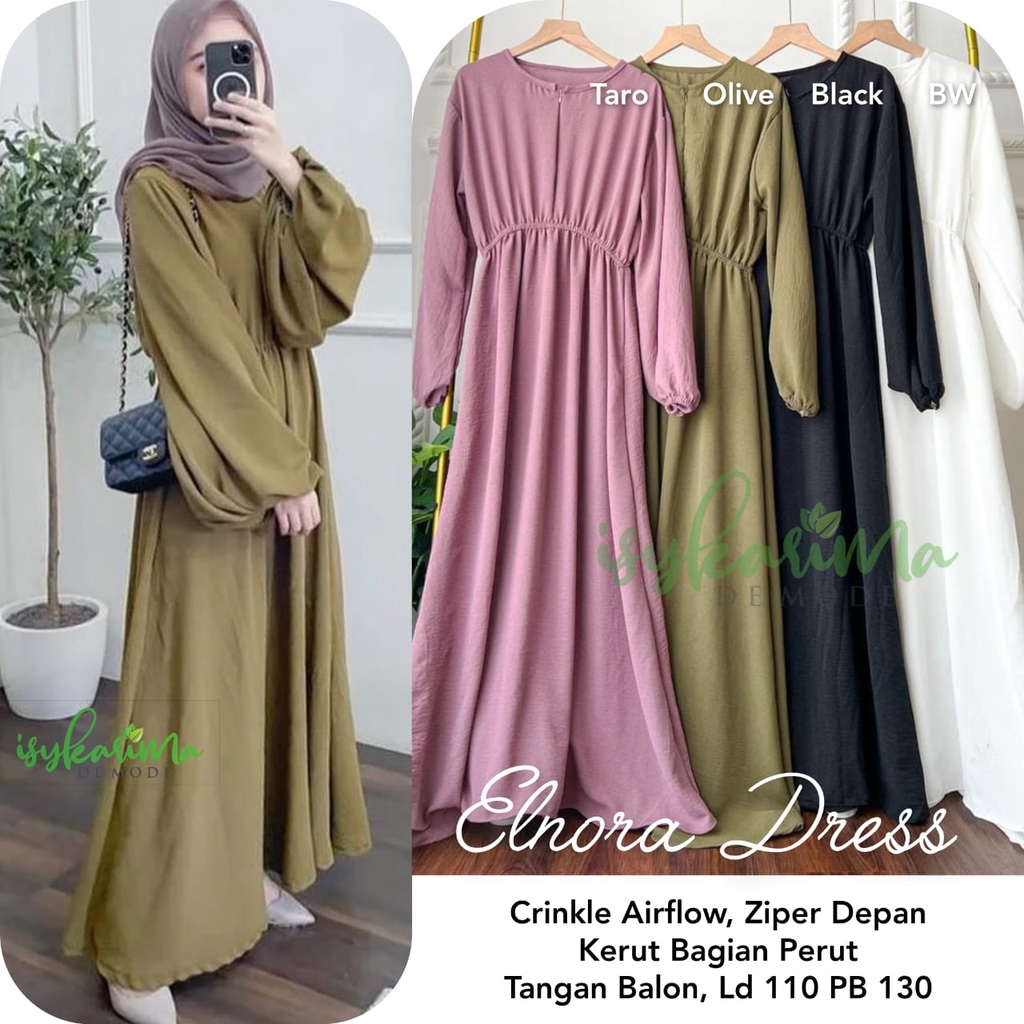 ELNORA DRESS / CRINKLE AIRFLOW // ISYKARIMA DE MODE