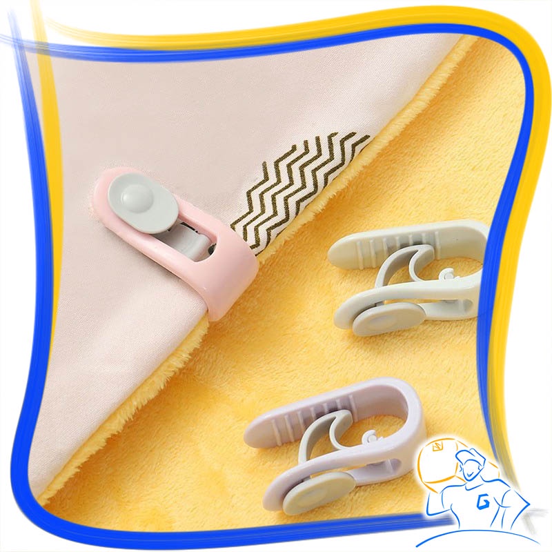 Klip Penjepit Sprei Kasur Anti Geser Licin Quilt Cover Holder Selimut