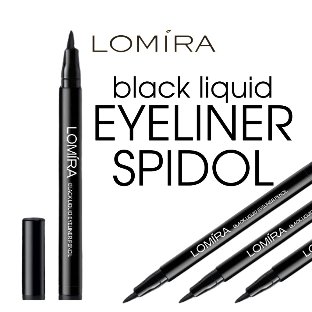 LOMIRA Black Liquid Eyeliner Spidol/Pencil