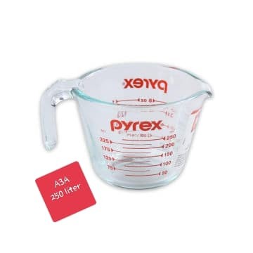Pyrex/gelas takar/gelas ukur/measuring cup/gelas kaca/250 ml
