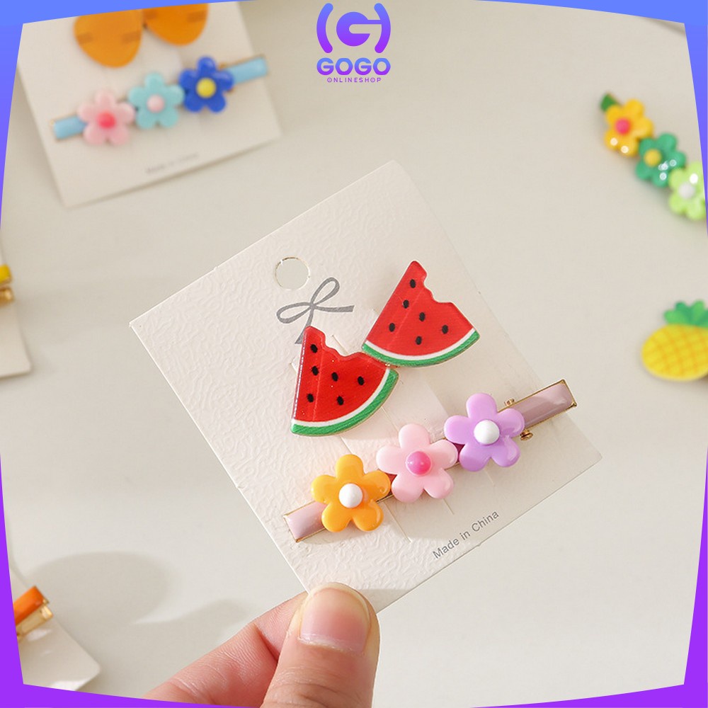 GOGO-C318 Jepit Rambut Korea Anak Karakter Buah / Jepitan Rambut Anak Perempuan / Hairpin Rambut Cewek / Hair Clips Wanita