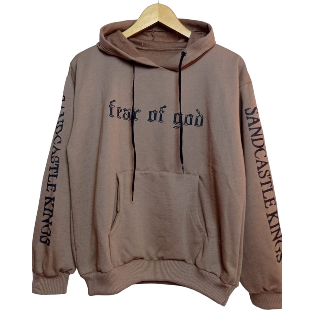 Hoodie  Wanita Pria Fear Of God Hoodie Oversize