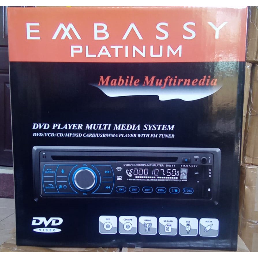 Embasy DVD Tape Mobil Dvd Bluetooth Singledin Bluetooth DVD Mobil / Embassy Sagitarius