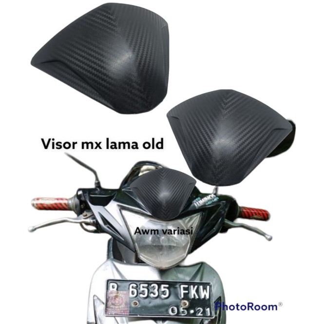 Visor Murah Jupiter MX old /Visor murah Mx 135/Windshield Mx Old carbon/Aksesoris MX Universal