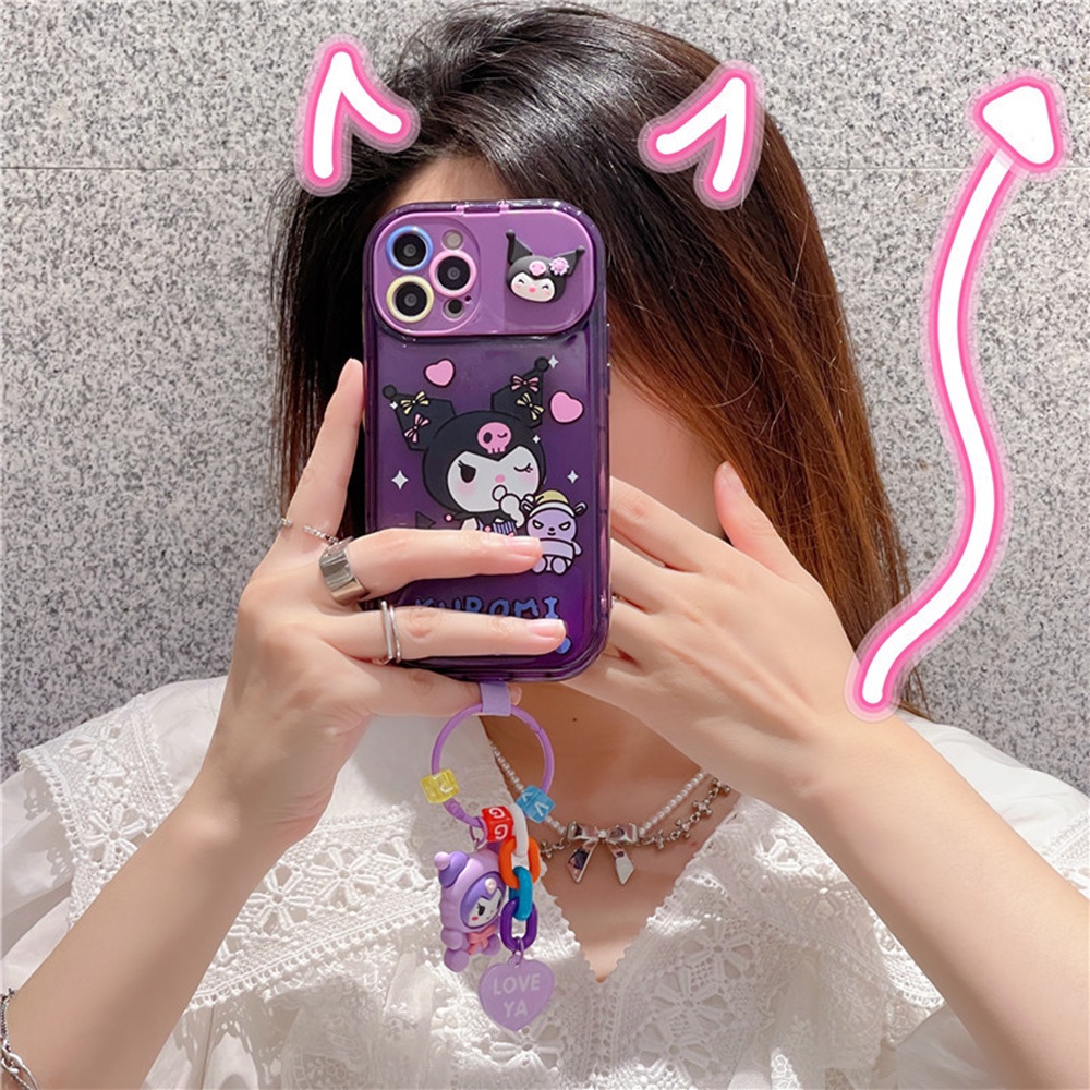 Case Motif Hello Kitty Melody Dengan Gantungan Kunci Untuk IPhone 11 / 11Promax 12 / 12pro Max 13 / 13pro Max