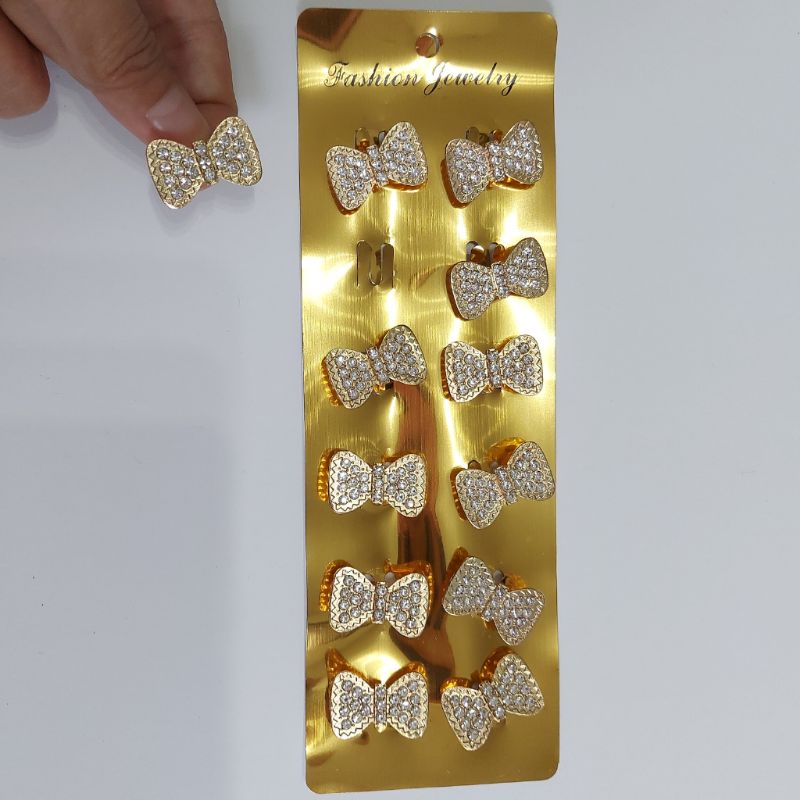 Grosir 12 pcs Bros Dagu Aksesoris Jilbab Hijab Selusin Bros RING O dan TANPA RING O