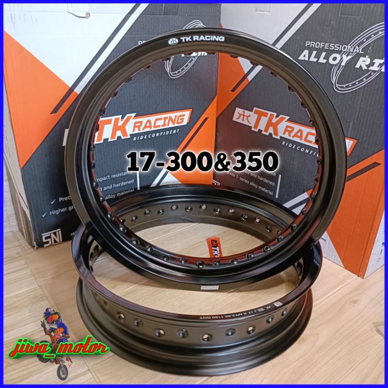 velg TK racing 17 300 350 hole 36 Supermoto CRF WR KLX DTRACKER DLL paket Sultan velg ring 17 300 35