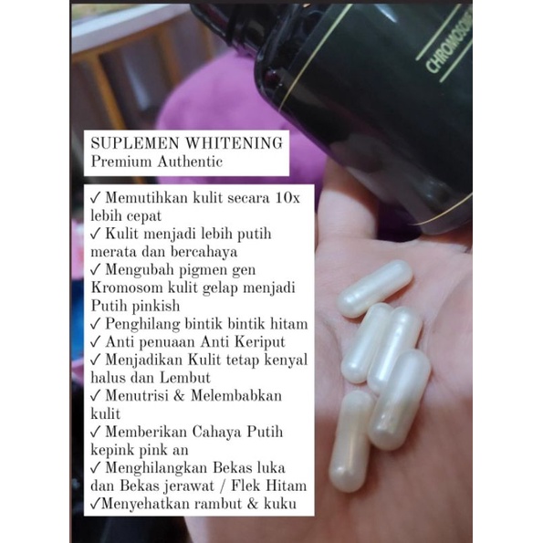 SUPLEMEN PUTIH DARI DALAM/SETARA INFUSS (10X LEBIH CEPAT PUTIH MENYELURUH)
