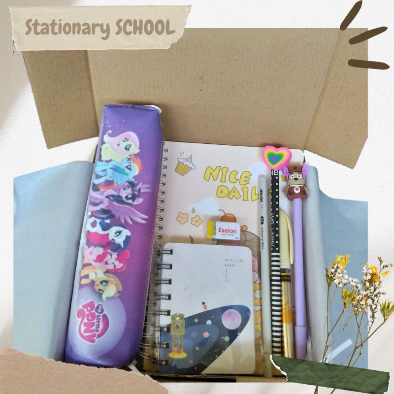 

PAKET STATIONERY HADIAH ULANG TAHUN ANAK BACK TO SCHOOL KADO ULTAH ANAK MURAH HADIAH ANAK CEWEK PERLENGKAPAN SEKOLAH ANAK GIFT BOX ANAK CEWEK