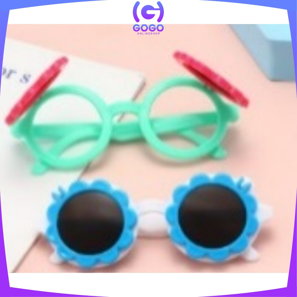 GOGO-C675 Kacamata Anak Motif Bunga Buka Tutup Korean Style / Kaca Mata Fashion Lucu Anak Cute Sunglasses Flower Kids Import