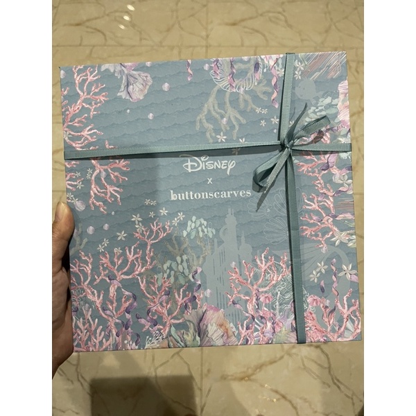 Buttonscarves X Disney Mermaid Teal NEW