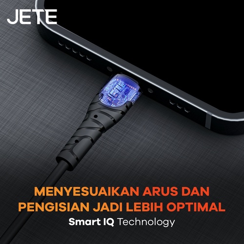 Kabel Data Kabel Type C to Type C Fast Charging with LED Light JETE Tiny 5 - Garansi 2 Tahun