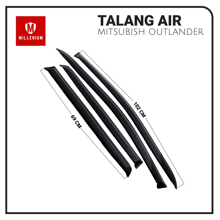 TALANG AIR PINTU MOBIL MITSUBISHI OUTLANDER 2012 MODEL SLIM
