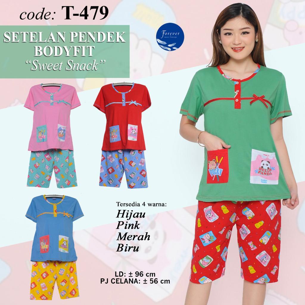 Babydoll Pendek Bodyfit Forever (Sweet Snack)