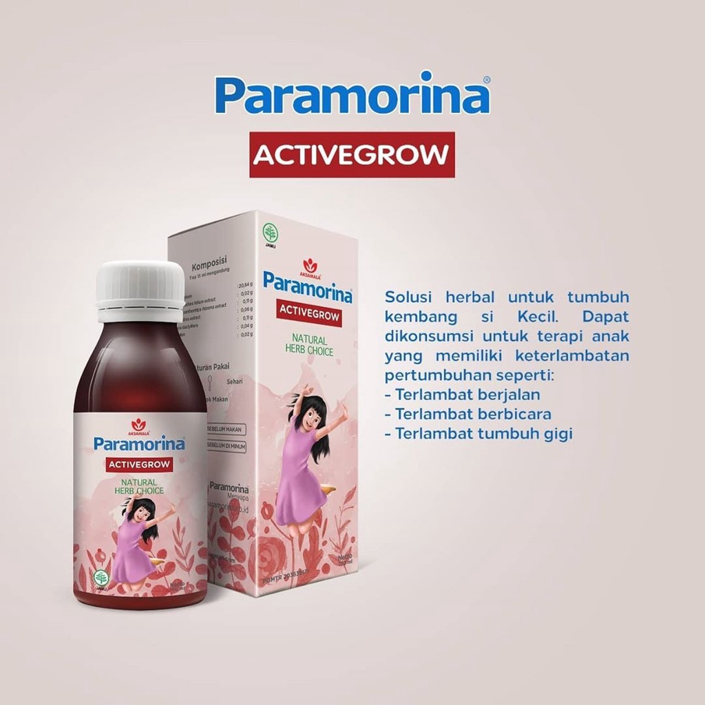 PARAMORINA ACTIVEGROW MADU ANAK SOLUSI TERLAMBAT JALAN DAN TB NAIK - 100ML