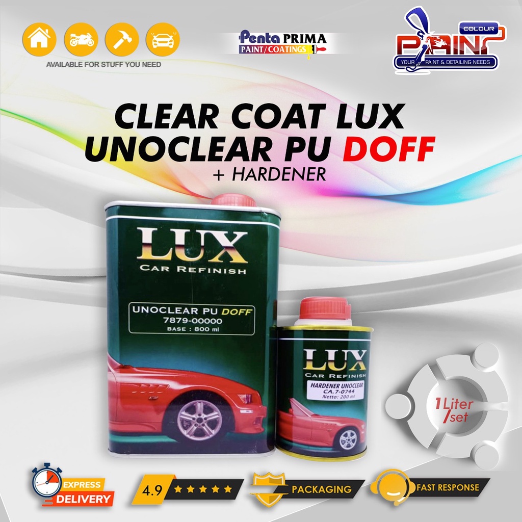 Clear vernis Lux Unoclear Doff 1 liter /Pernis/Clearcoat/Coat