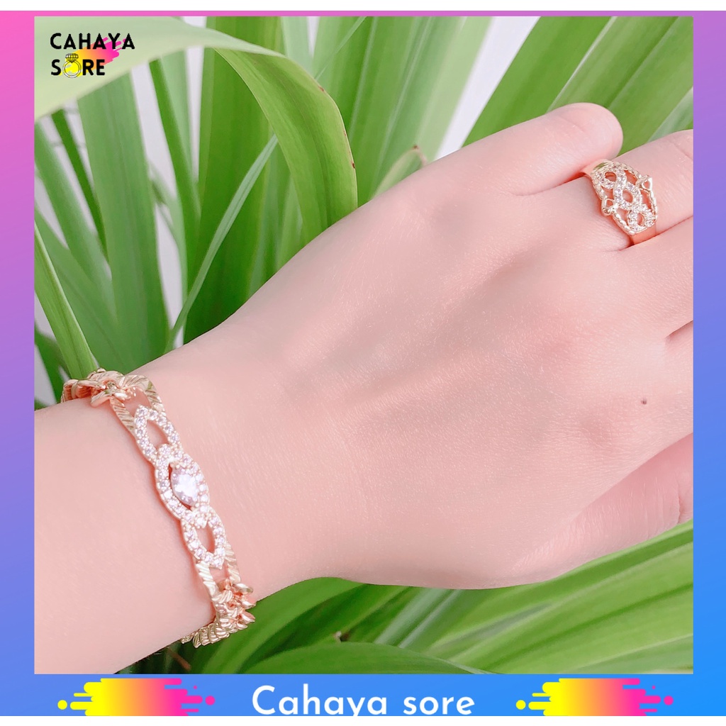 Gelang Xuping Permata Pita Free Cincin GFC03