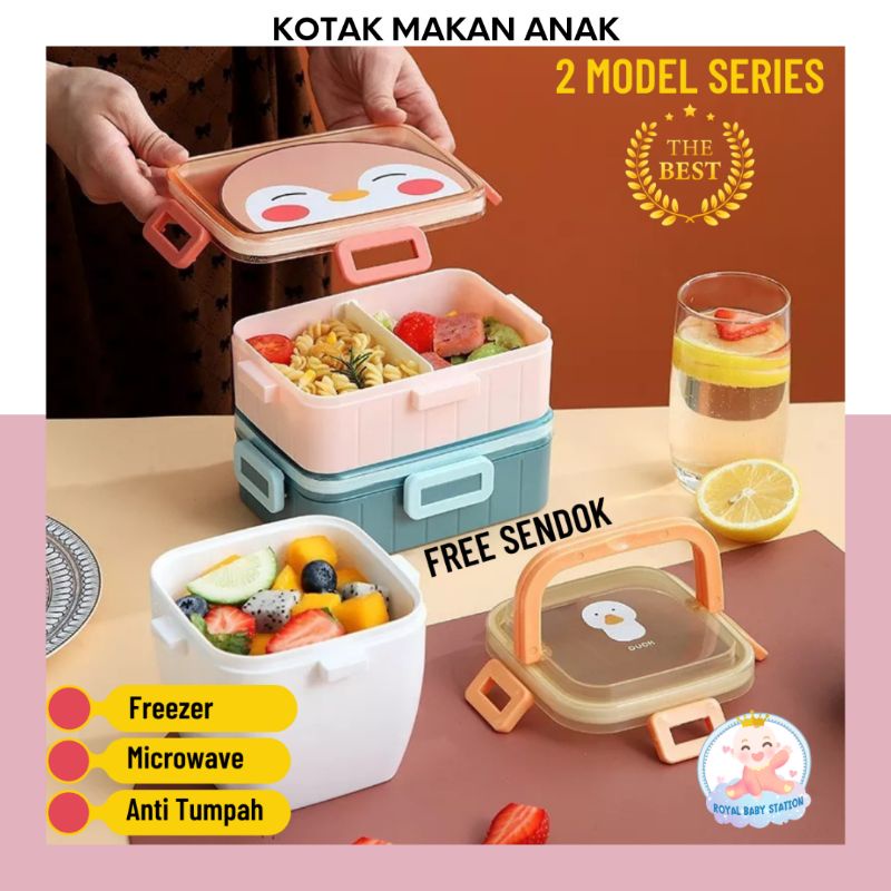 New Kotak Makan Bekal Anak Karakter Premium 2 Seri