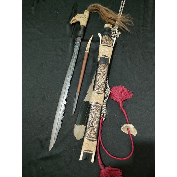 Mandau Kwalitas Super Dayak motif Kalteng MDS011