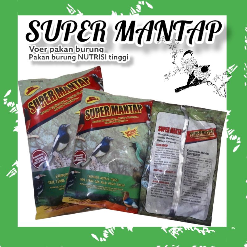 super mantap superfit Voer Pur pakan burung murai wambe jalak cucak cendet