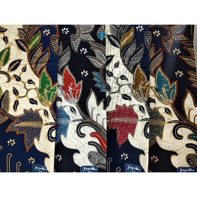 KAIN BATIK METERAN KATUN MURAH MOTIF DAUN